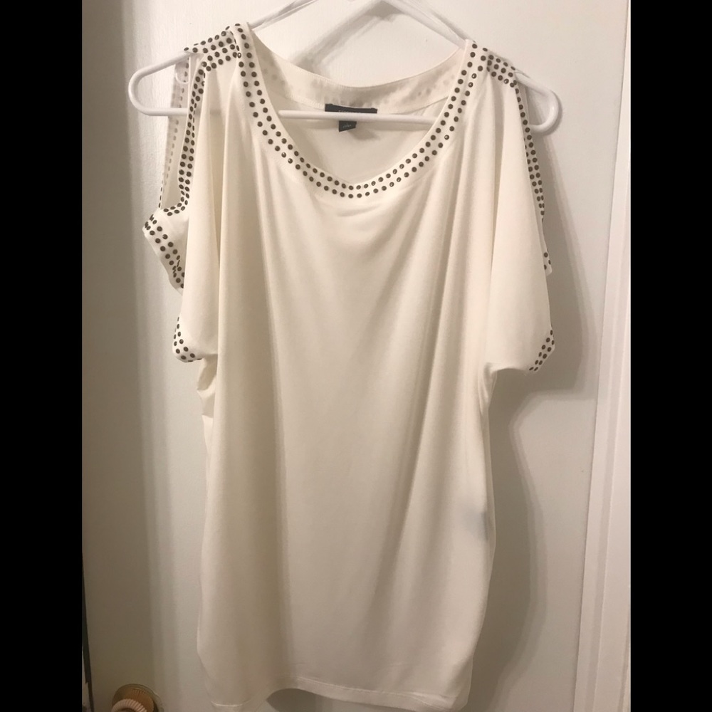Espresso white/beige blouse
